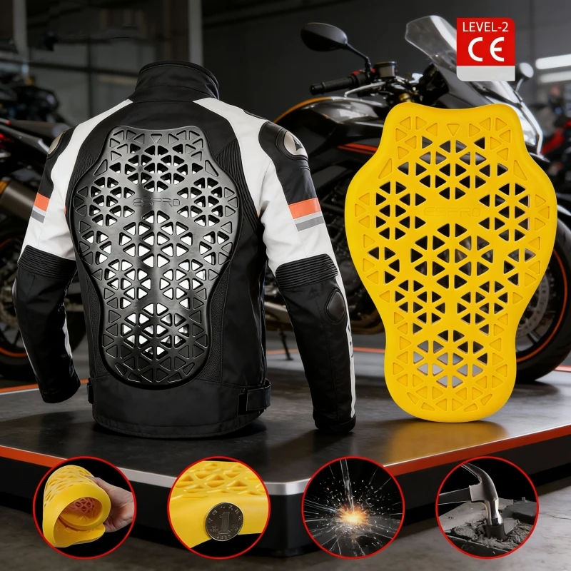 Motorcycle Gear For Woman - Motorrad-Schutzausrüstungsset: Rücken-, Schulter-, Ellbogenschützer, 5 Stück;