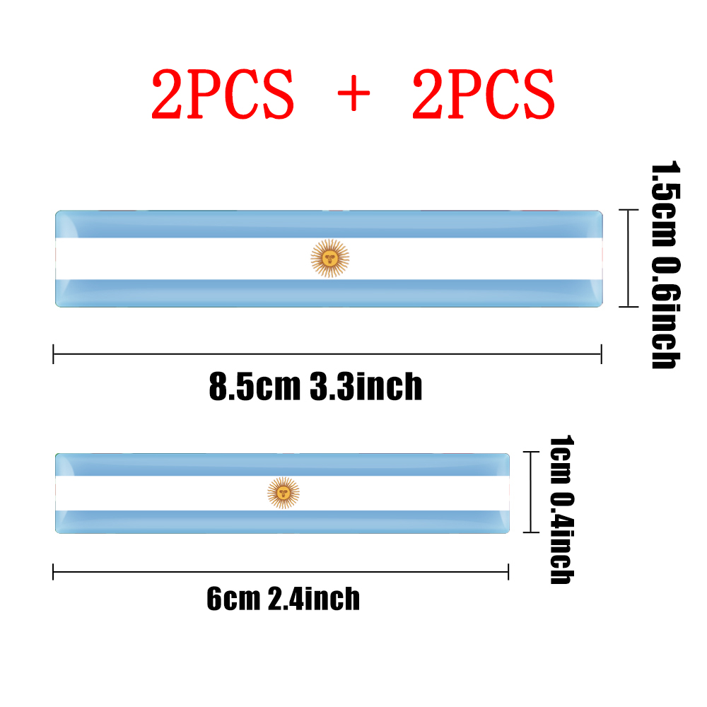 4 stücke 3d Epoxy Flagge Abzei – Motorcycle Gear Auto Bewertung und Preis