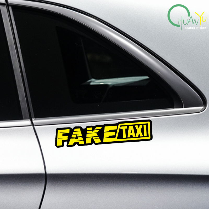 Gelbes gefälschtes Taxi-Logo,  – Motorcycle Gear Auto Bewertung und Preis