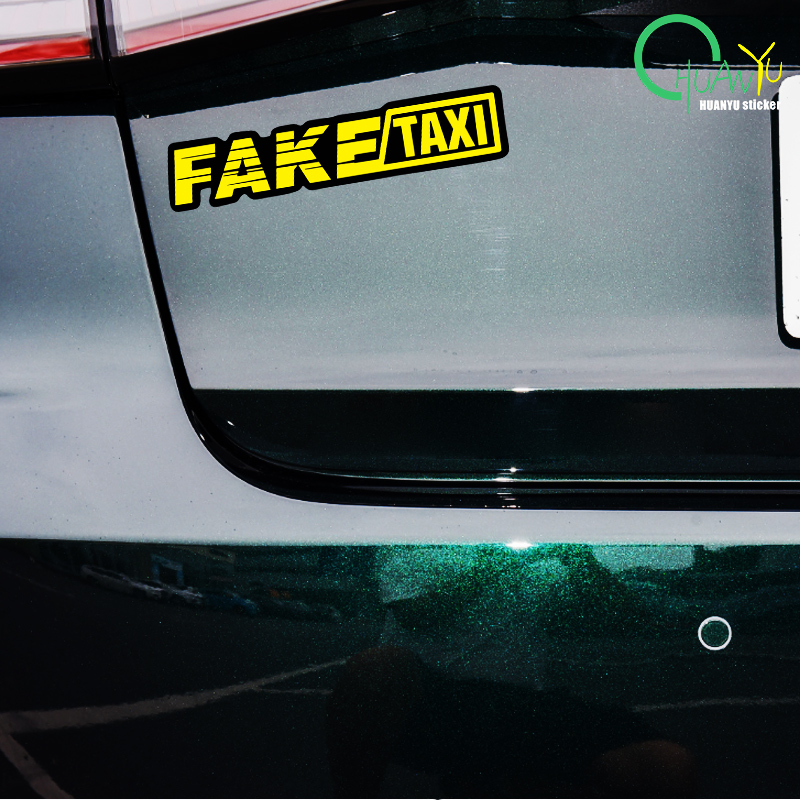 Gelbes gefälschtes Taxi-Logo,  – Motorcycle Gear Auto Bewertung und Preis